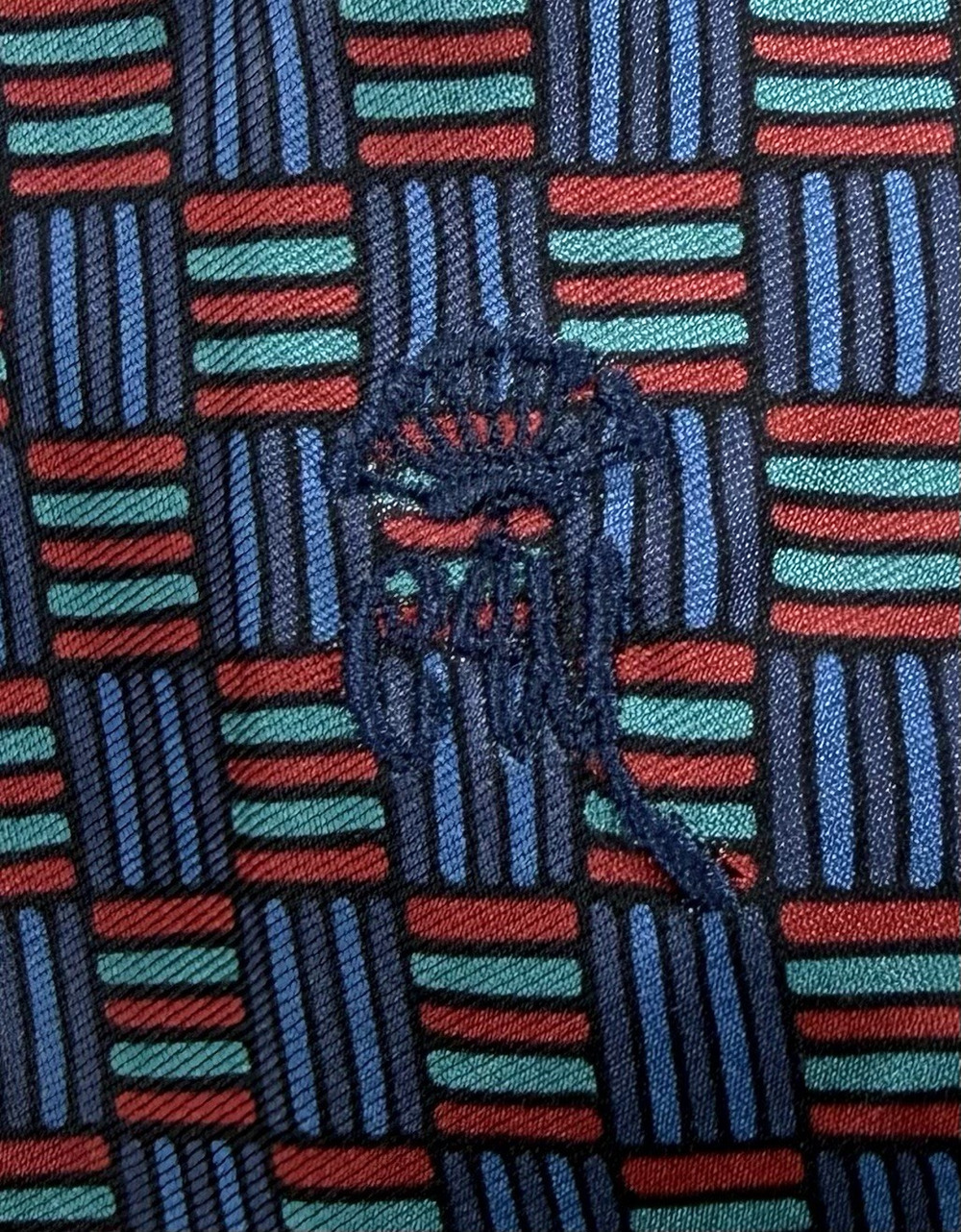 Vintage Countess Mara silk tie basketweave Classic